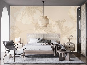 GINKGO - sepia - 100x270