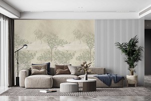 OLIVE TREES - pastel - 100 x 270