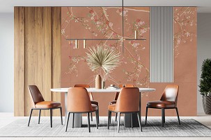 POMEGRANATE - terracotta - 100 x 270