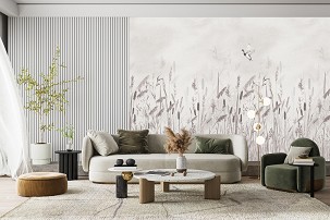 Reed - Grey with duck - 100 x 270