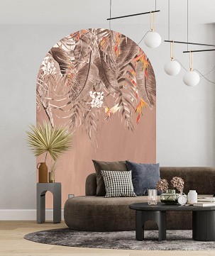 TROPICAL - terracotta - 100 x 150