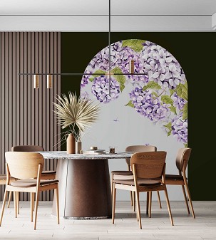 BLOOM - purple - 100 x 150