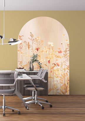 WILDFLOWERS - sepia - 100 x 150