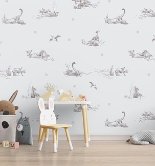 JURASSIC - blue - 100 x 270