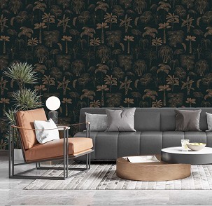 PALMS - green - 100 x 270