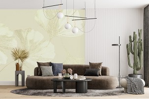 GINKGO - light green - 100 x 300