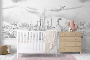 Jurassic - Grey - 100 x 300