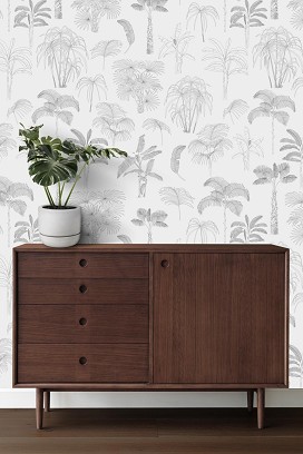 PALMS - grey - 100 x 300