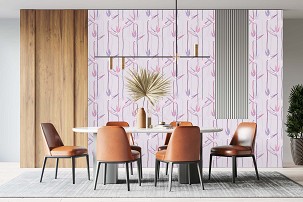 STRELITZIA - purple - 100 x 300