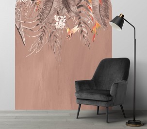 TROPICAL - terracotta - 133 x 200