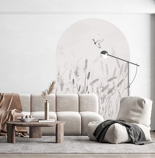 REED - grey with duck - 133 x 200