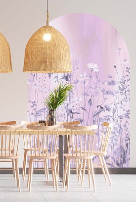 WILDFLOWERS - purple - 133 x 200