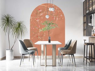 POMEGRANATE - terracotta - 133 x 200