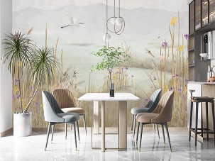 STILLNESS - pastel - 100x300