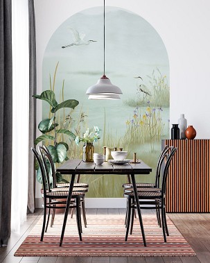 STILLNESS - green- 100x150